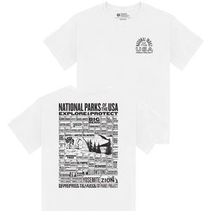 Parks Project National Parks of The USA Checklist Tee